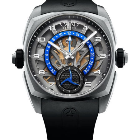 Cyrus Klepcys GMT Retrograde Titanium & Black DLC Titanium Men's Watch