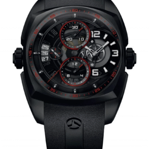 Cyrus Klepcys Chrono Skeleton Black DLC Steel Men's Watch