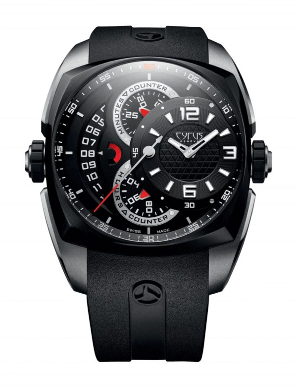 Cyrus Klepcys Chronograph Stainless Steel & Black DLC Steel Men's Watch