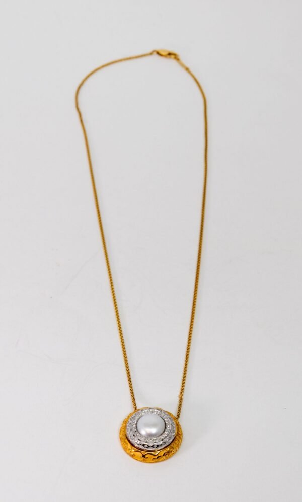 Carrera Y Carrera Musica Alegoria 18K Yellow Gold and 18K White Gold with Pearl Pendant - Image 2