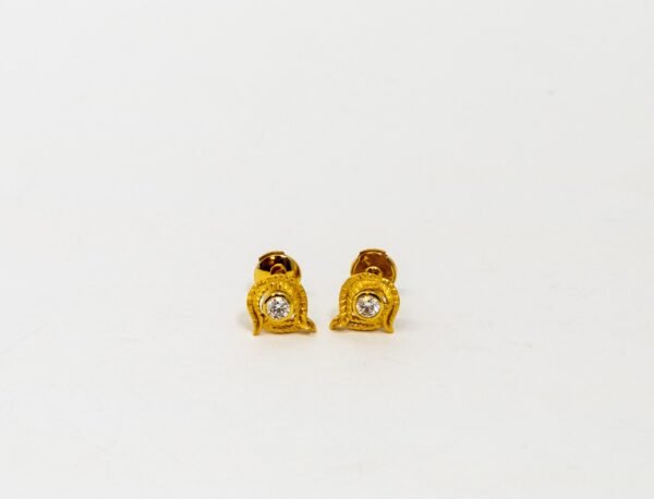 Carrera Y Carrera Garzas 18K Yellow Gold and Diamond Earring