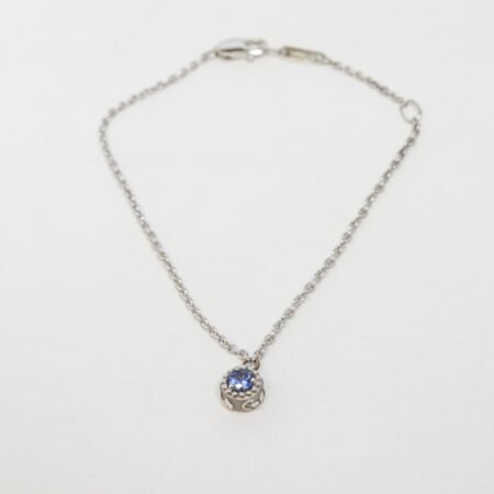 Carrera Y Carrera Emperatriz 18K White Gold & Blue Sapphire Bracelet