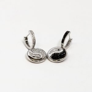 Carrera Y Carrera Aqua Reversible 18K White Gold and Diamonds Earring