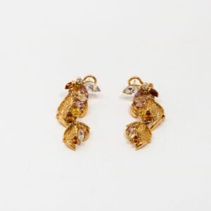 Carrera Y Carrera Emperatriz Maxi 18K Yellow Gold & Sapphires Earring
