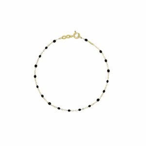 Gigi Clozeau Classic Yellow Gold Bracelet in Black