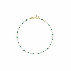 Gigi Clozeau Classic Yellow Gold Bracelet in Emerald