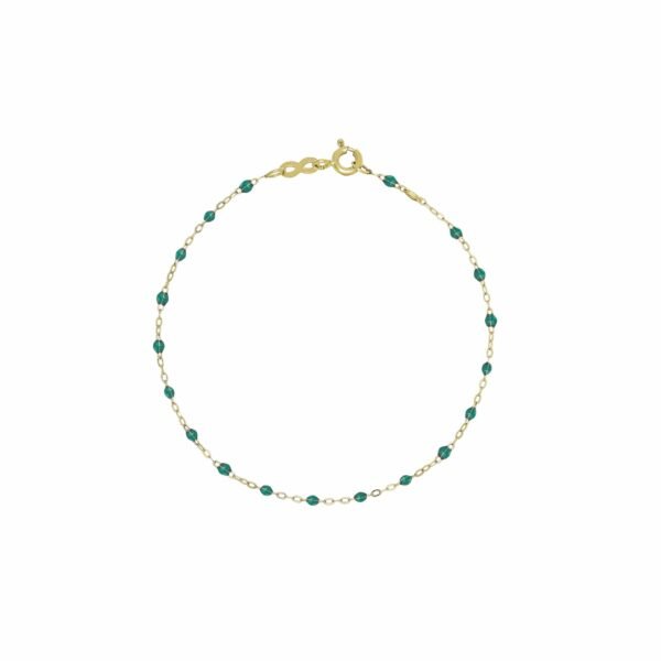 Gigi Clozeau Classic Yellow Gold Bracelet in Emerald