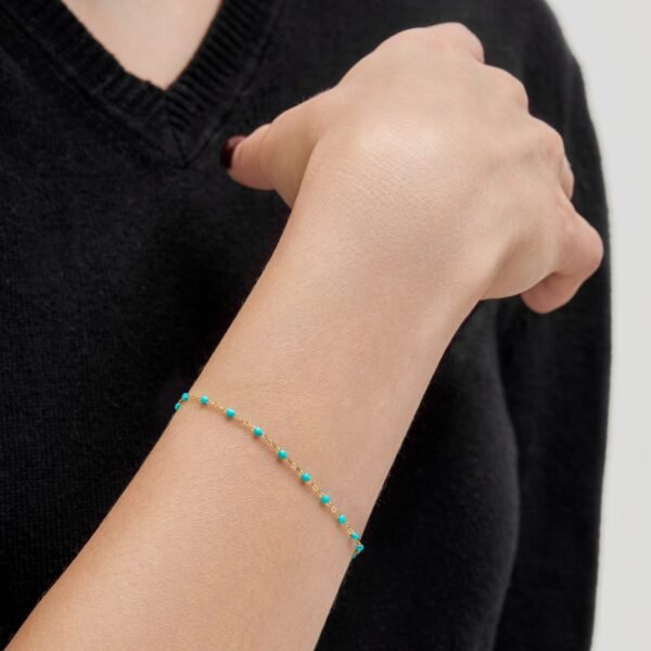 Gigi Clozeau Classic Yellow Gold Bracelet in Lagoon - Image 2