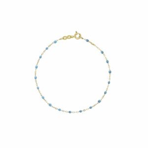 Gigi Clozeau Classic Yellow Gold Bracelet in Turquoise
