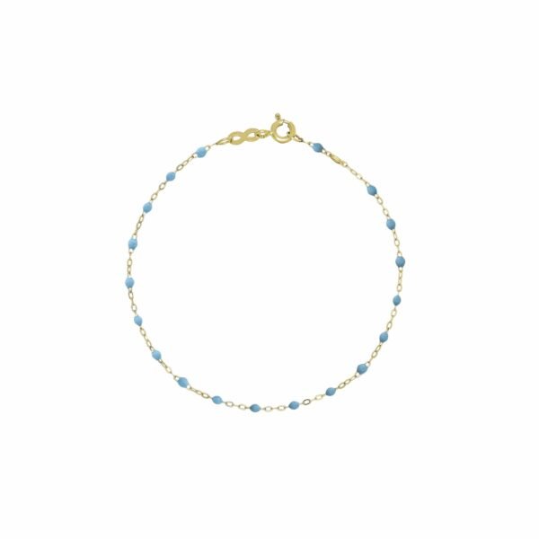Gigi Clozeau Classic Yellow Gold Bracelet in Turquoise