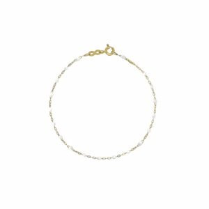 Gigi Clozeau Classic Yellow Gold Bracelet in White