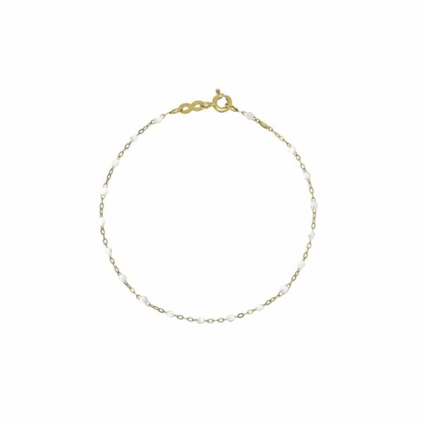 Gigi Clozeau Classic Yellow Gold Bracelet in White