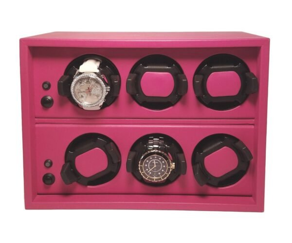 Scatola Del Tempo Watch Winder Cornice 6RT Fuchsia