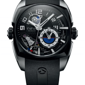 Cyrus Klepcys Alarm Stainless Steel & Black DLC Titanium Men's Watch