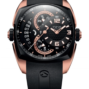 Cyrus Klepcys Chronograph 18K Rose Gold & Black DLC Steel Men's Watch