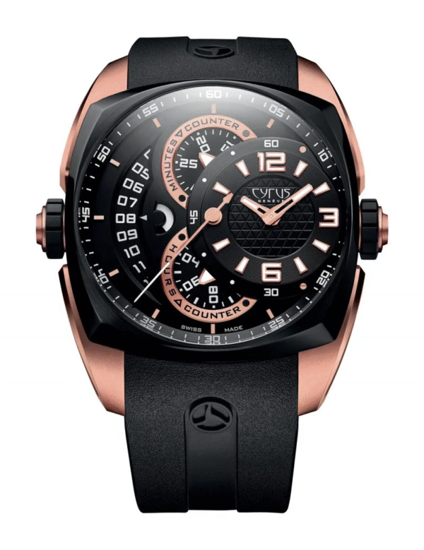 Cyrus Klepcys Chronograph 18K Rose Gold & Black DLC Steel Men's Watch