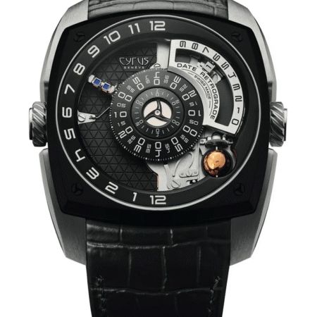 Cyrus Klepcys Moon 18K White Gold & Black DLC Titanium Men's Watch