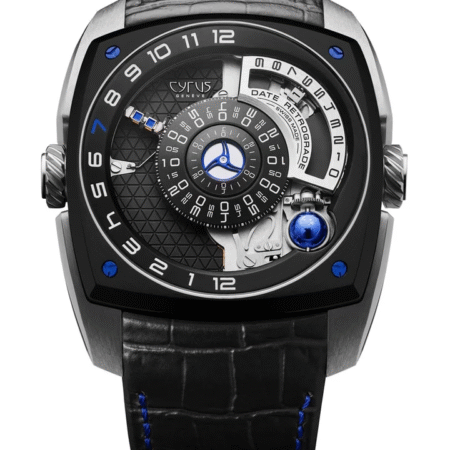 Cyrus Klepcys Moon 18K White Gold & Black DLC Titanium Men's Watch
