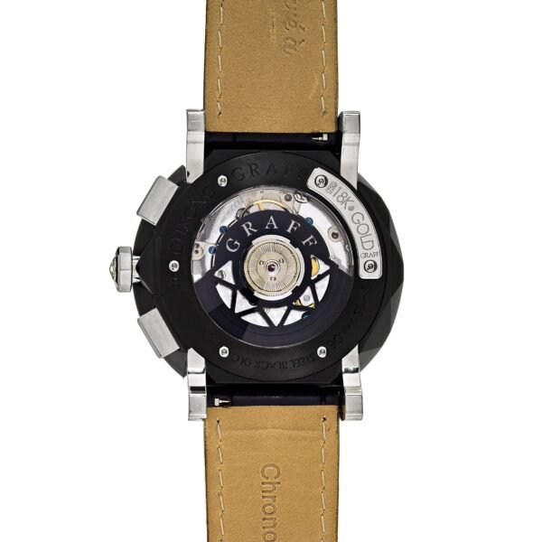 Graff Chronograph White Gold DLC-Coated Steel Black Dial Limited Edition CG45DLCWGB - Image 4