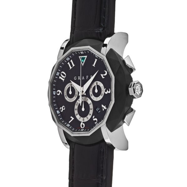 Graff Chronograph White Gold DLC-Coated Steel Black Dial Limited Edition CG45DLCWGB - Image 2