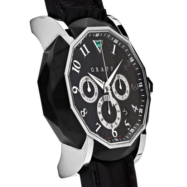 Graff Chronograph White Gold DLC-Coated Steel Black Dial Limited Edition CG45DLCWGB - Image 3