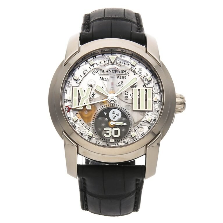 Blancpain L-Evolution Quantieme Complet 8 Jours 18k White Gold Watch