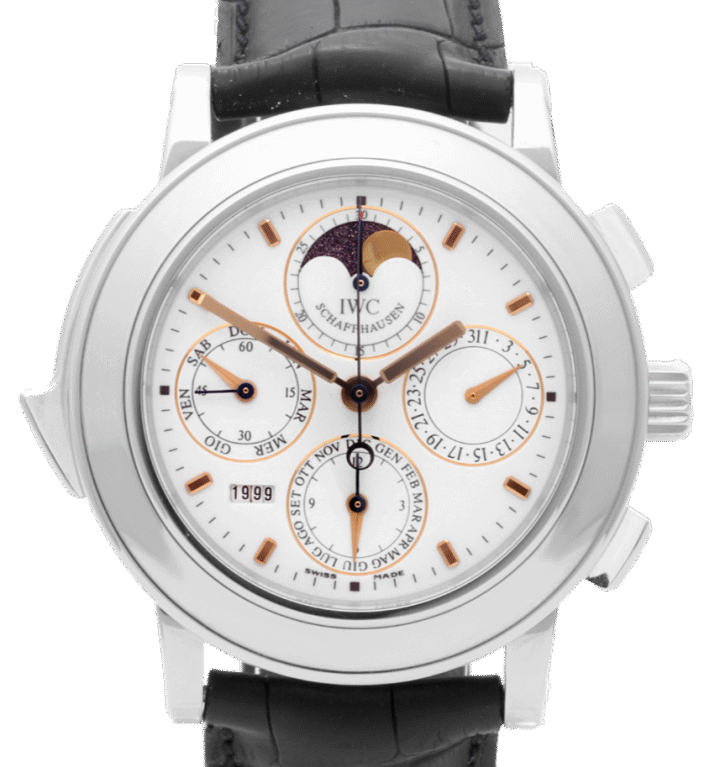 IWC Grande Complication Platin Minute Repeater Perpetual Calender Platinum Man's Watch