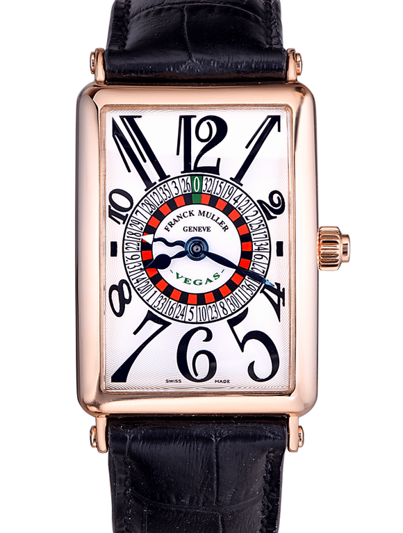 Franck Muller Long Island Vegas 18K Rose Gold Men's Watch