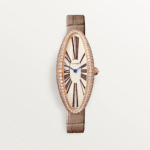 Cartier Baignoire 18K Rose Gold & Diamonds Ladies Watch