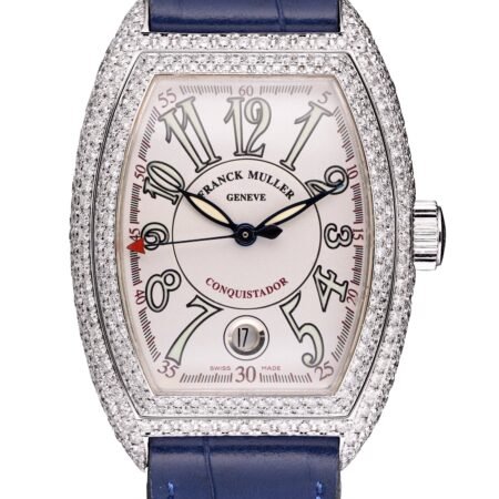 Franck Muller Conquistador 18K White Gold & Diamonds Watch