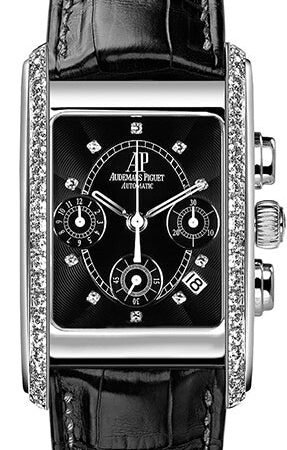 Audemars Piguet Edward Piguet Chronograph 18K White Gold & Diamonds Unisex Watch