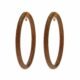Jacob & Co. Hoop Earrings 18K Yellow Gold Pavé Set with Brown Diamonds